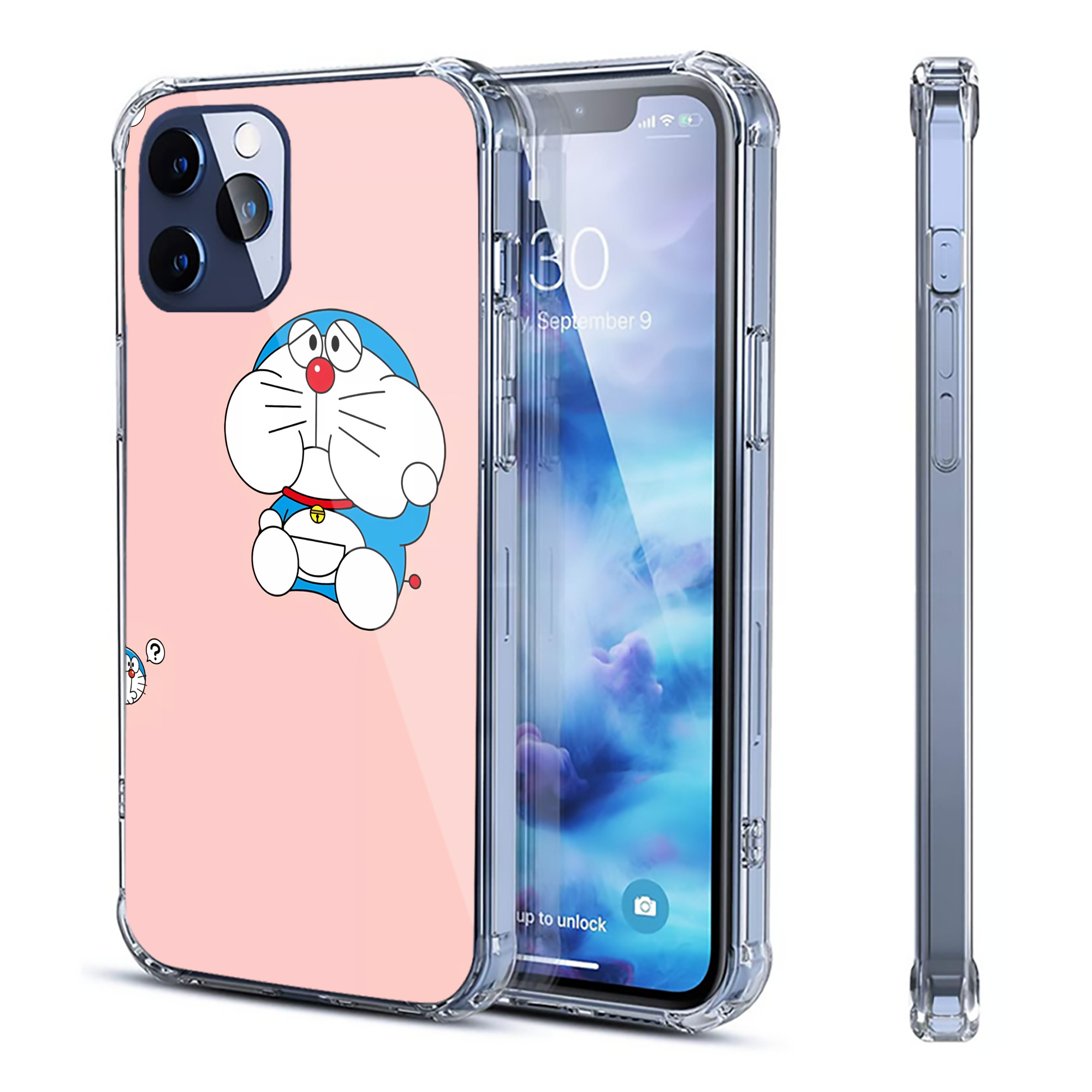 （画像用） ドラえもん Doraemon 【iPhone 12シリーズ対応】透明スマホケース（クリアソフトケース）